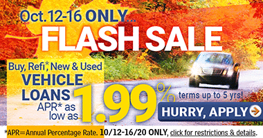Flash Auto Sale Oct 12-16 2020 - APPLY