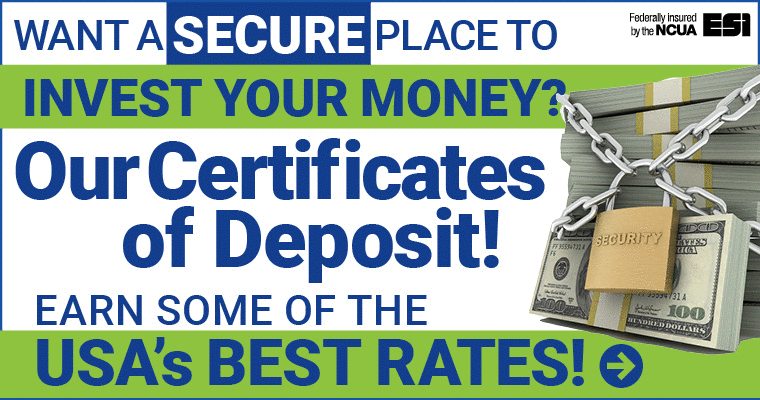 DOCFCU CDs earn some of the best rates in the USA!
