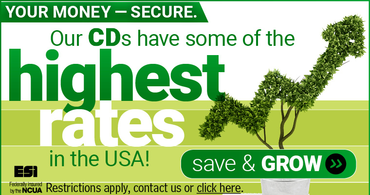DOCFCU Some of the Highest CD Rates Around - Invest in your Savings!