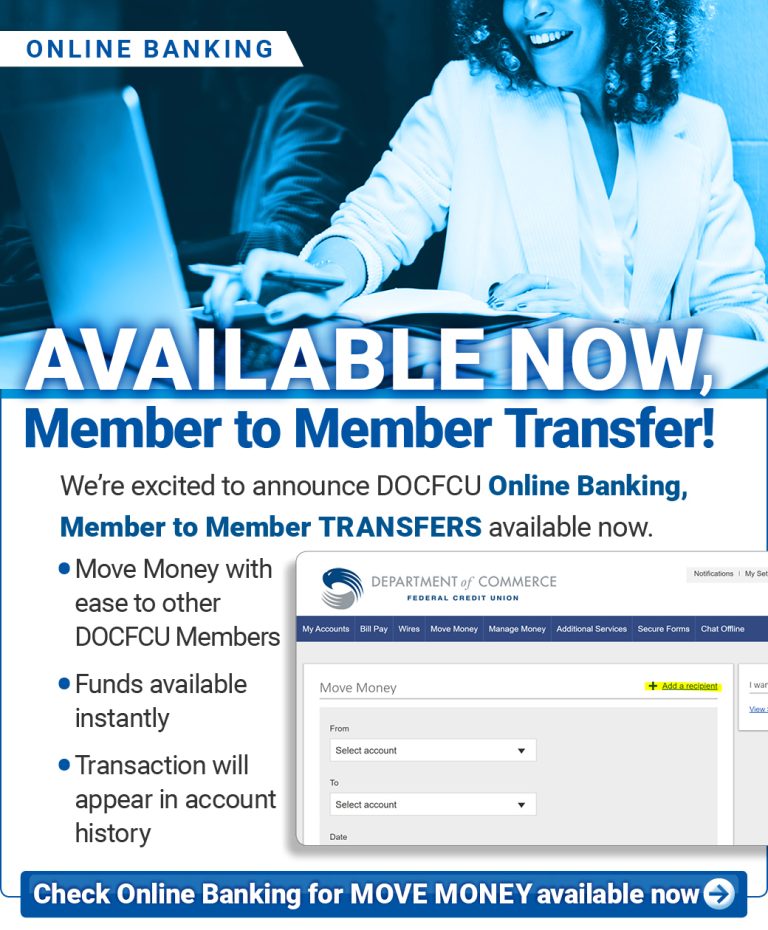Member To Member Transfer Department of Commerce Federal Credit Union